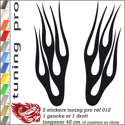 STICKER TUNING FLAMING 012-2