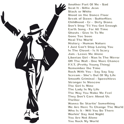 Mickaël Jackson 50 chansons