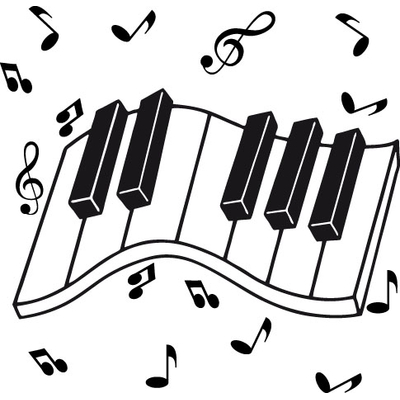Clavier et notes de musique
