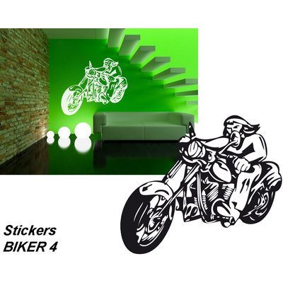 Sticker autocollant Biker 4