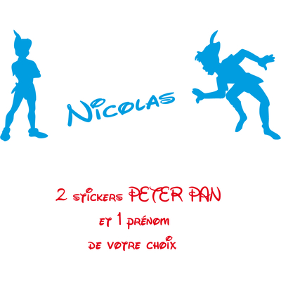 Stickers enfant personnalisé Peter Pan