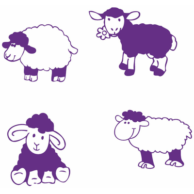 Stickers enfant 4-moutons