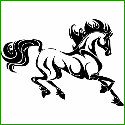 Stickers CHEVAL STYLISE