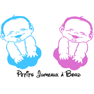 Stickers jumeaux à bord