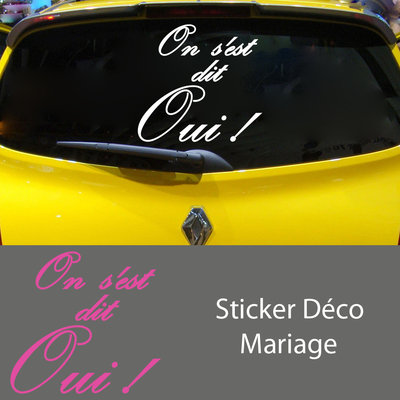 stickers mariage ON S EST DIT OUI