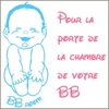 Sticker bébé pour porte de chambre