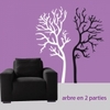 Sticker arbre en 2 parties