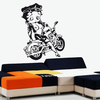 Stickers Betty Boop sexy en moto