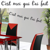 Stickers cuisine déco "C'est moi qui l'ai fait"