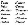 Stickers 12 mots au choix