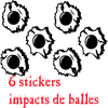 Stickers impacts de balles tuning
