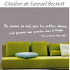 Stickers citation de Samuel Beckett