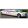 Stickers déco MARIAGE personnalisé Vos prénoms dans 2 coeurs pour voiture et limousine