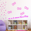 Stickers Hello Kitty lot de 6 nœuds
