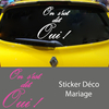 Stickers mariage On s'est dit oui