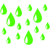 Stickers salle de bain Gouttes d'eau