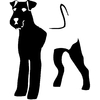 Stickers autocollant chien Airedale terrier