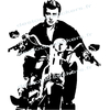 stickers Johnny Hallyday Harley Davidson