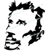 stickers Johnny Hallyday Portrait caricature