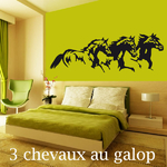 stickers chevaux au galop