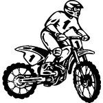 sticker moto crosss