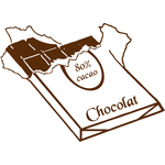 Stickers plaque de chocolat