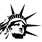 Stickers tête de la statue de la Liberté