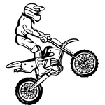 Stickers moto cross 06