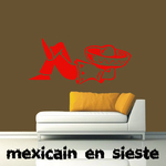 Stickers mexicain en sieste