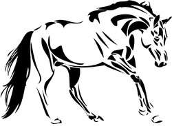 Autocollant Déco Cheval Et Taureau De Camargue - Taille 10 Cm - Marque Stickers-Express (Fabriqué En France)