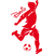 sticker football personnalisé