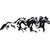 sticker 3 chevaux