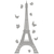stickers tour eiffel aux papillons