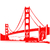 Stickers Golden Gate 2