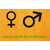 Stickers porte des toilettes WC