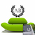 Stickers autocollant monogramme Personnalisé 2 lettres