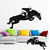 Stickers autocollant Cheval Cavalier Obstacle