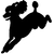 stickers autocollant chien Caniche