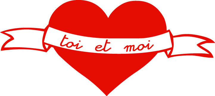 Sticker Coeur toi et moi - Mariages / Cérémonies - Destock-Stickers