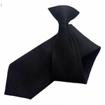 Uniforme-pour-hommes-50x8cm-cravate-de-cou-en-Imitation-de-soie-pr-attach-e-couleur-noire