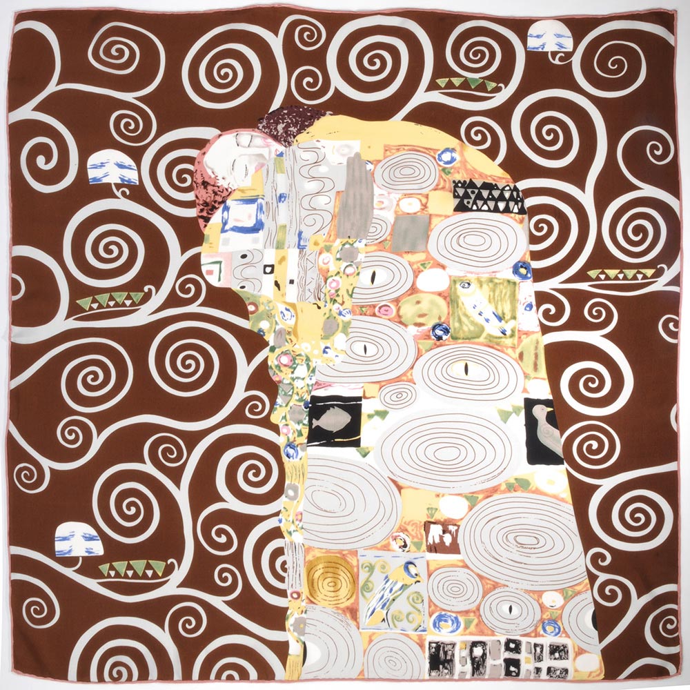 carre-soie-epaisse-gustave-klimt-marron-2-AT-05388