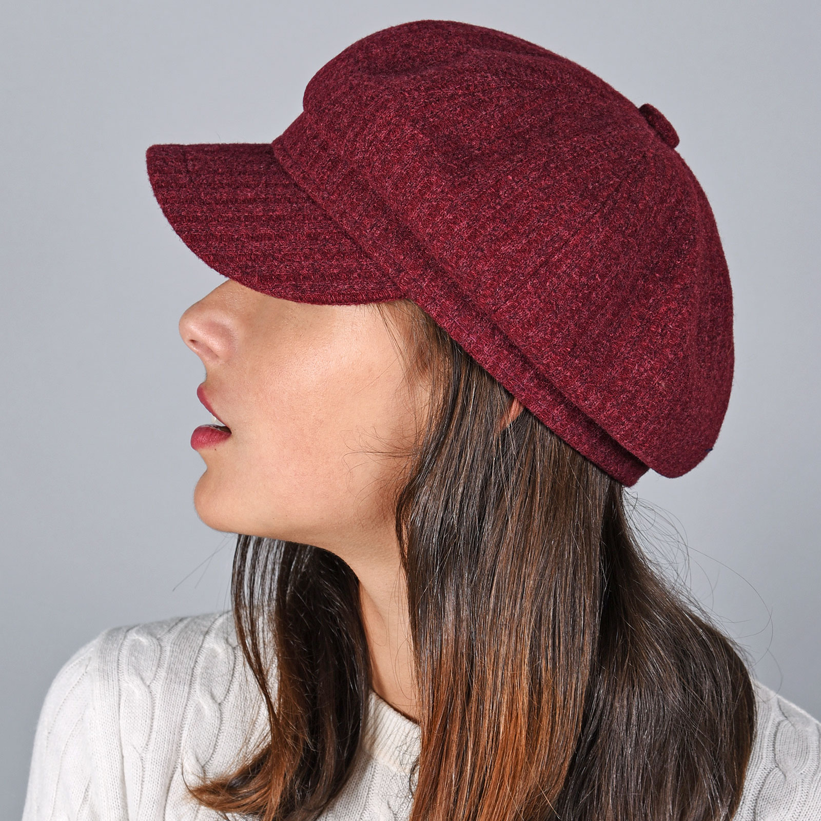 Casquette gavroche femme Bordeaux Kitana