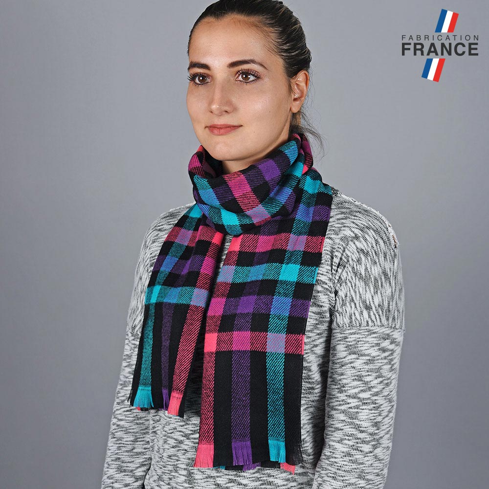 echarpe-tartan-multicolore-label-france-AT-05617