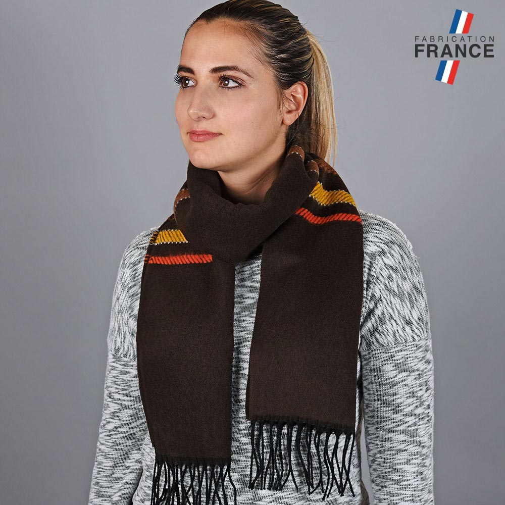 echarpe-femme-rayures-marron-AT-05638