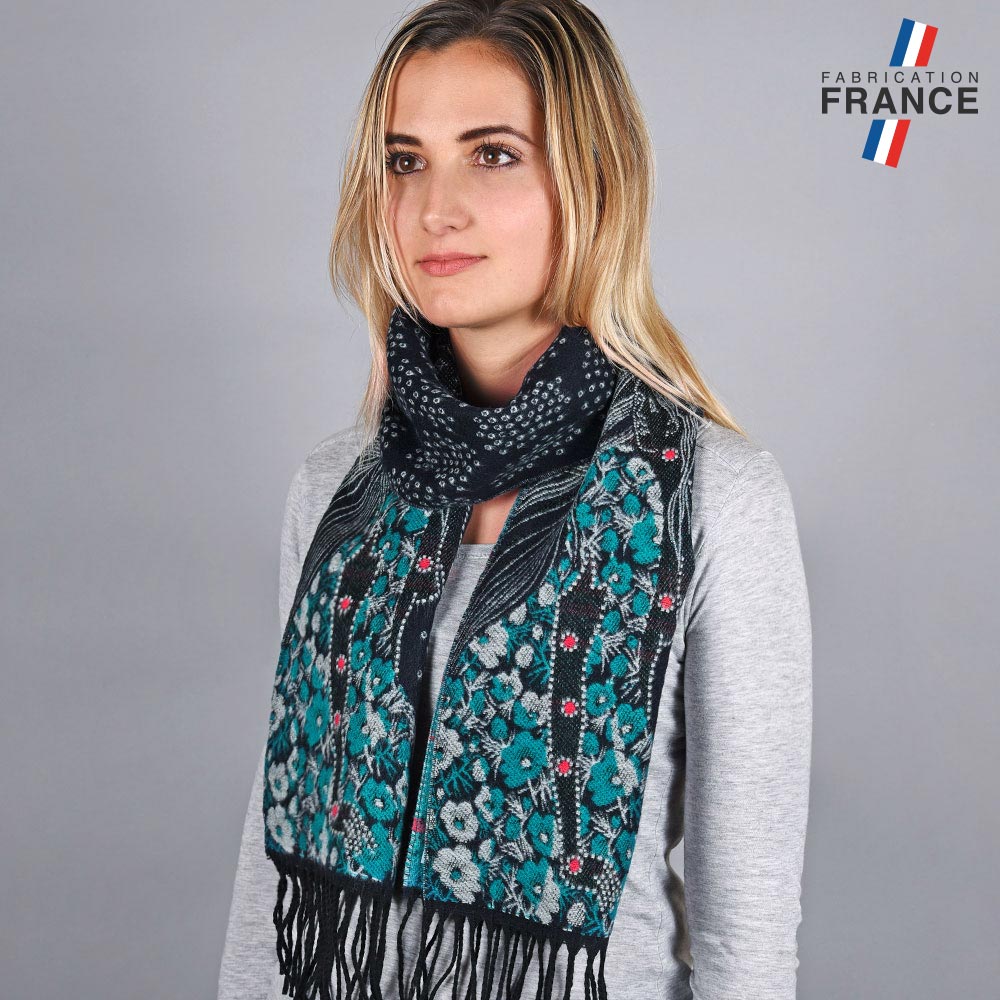 echarpe-femme-fleurs-turqoise-made-in-france-AT-05716