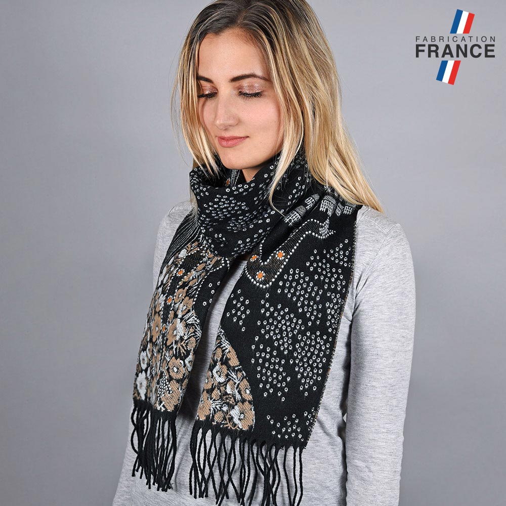 echarpe-fleurs-grises-fabrique-en-france-AT-05718