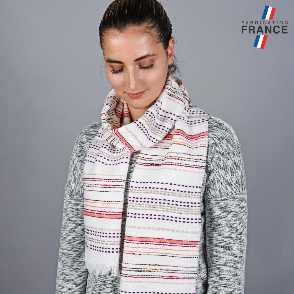 echarpe-femme-rayures-blanche-AT-05809
