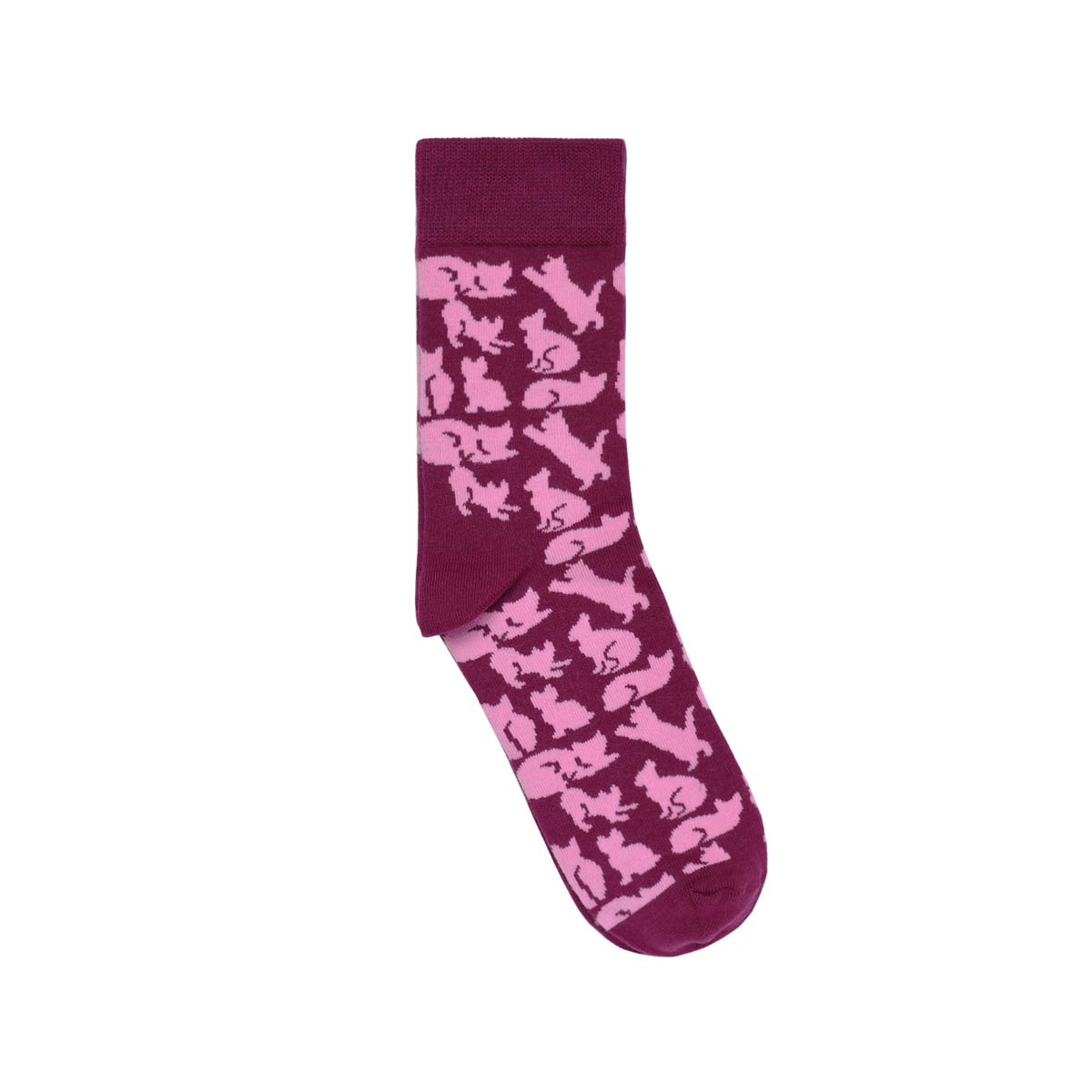 CH-00733-A12-chaussettes femme-fantaisie-chats-violet-35-39