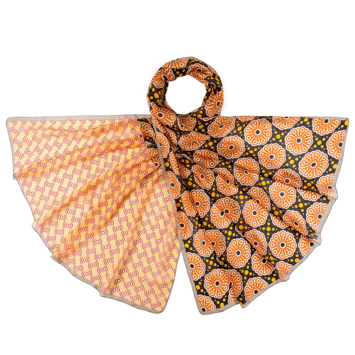 etole-femme-soie-orange-mandala-AT-06354