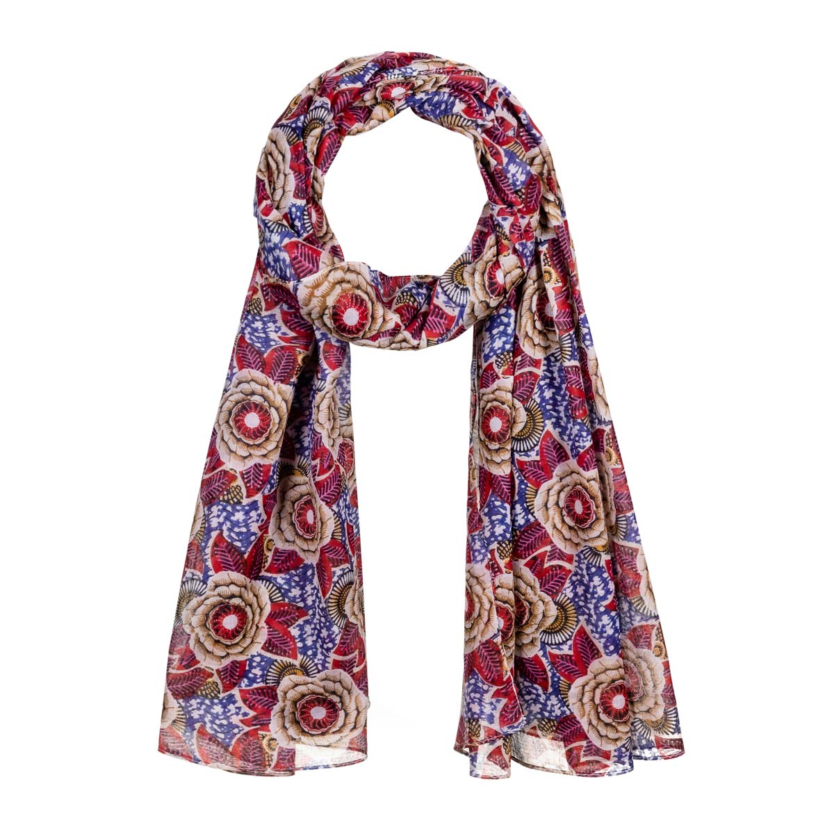 cheche-femme-coton-fleurs-bordeaux-AT-06403
